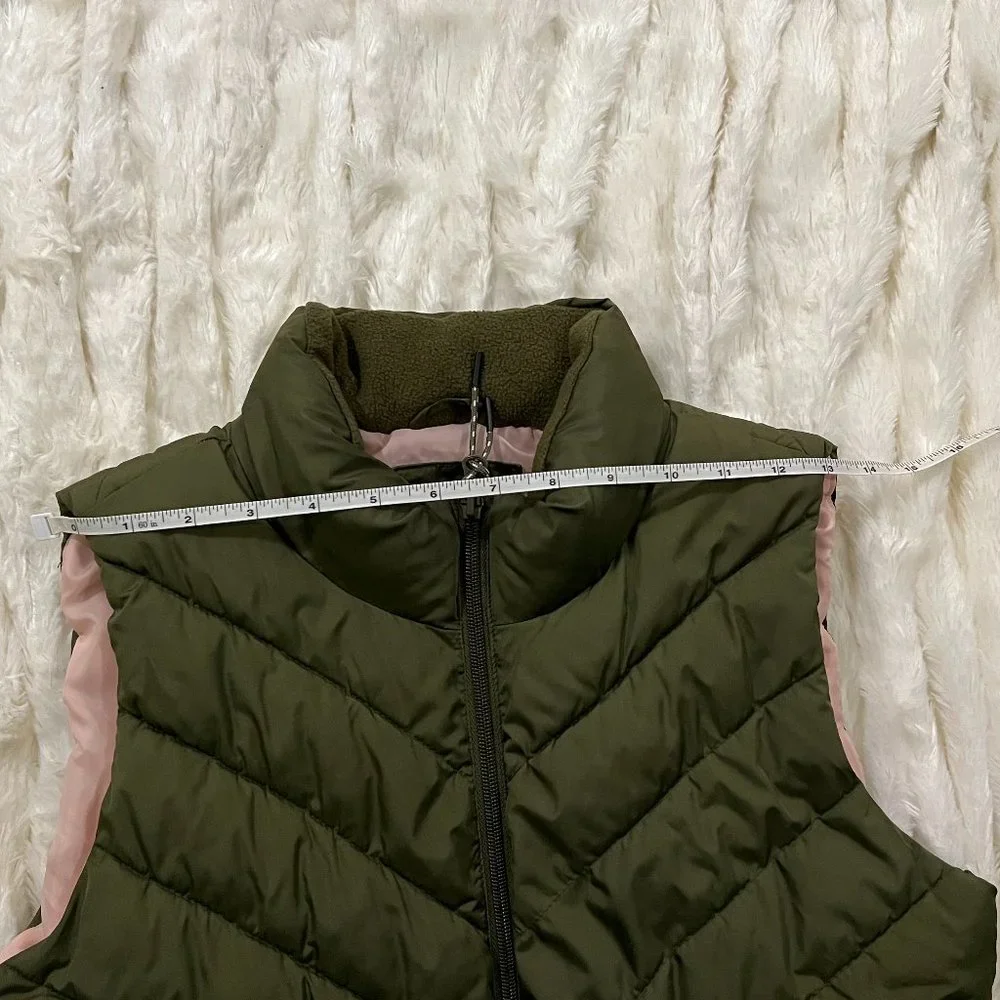 Gap Womens Puffer Vest Small Olive Green - Picture 4 of 10